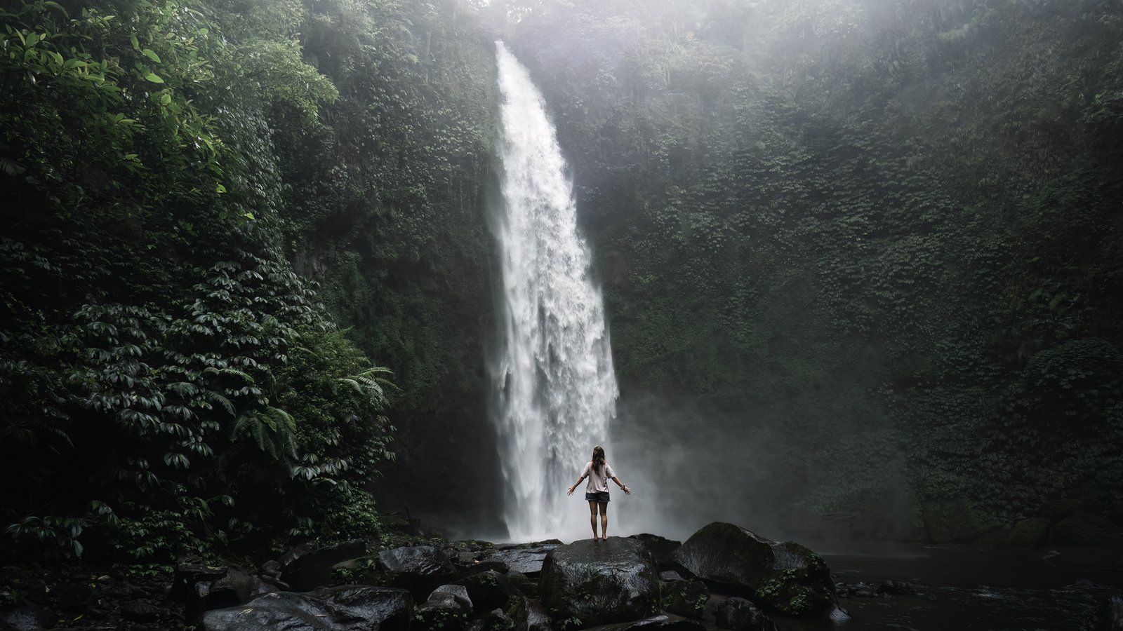 nina waterfall ladscape - ubud-